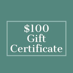 $100 Gift Certificate from Metropolitan Plant & Flower Exchange, local NJ florist