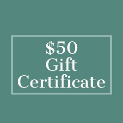 $50 Gift Certificate from Metropolitan Plant & Flower Exchange, local NJ florist