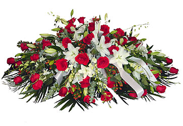 Casket Tribute from Metropolitan Plant & Flower Exchange, local NJ florist