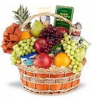 Gourmet & Fruit Basket from Metropolitan Plant & Flower Exchange, local NJ florist