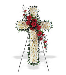 Hope & Honor Cross from Metropolitan Plant & Flower Exchange, local NJ florist