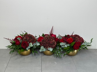 Crimson Trio from Metropolitan Plant & Flower Exchange, local NJ florist