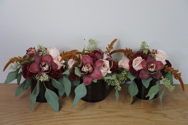 Garnet Trio from Metropolitan Plant & Flower Exchange, local NJ florist