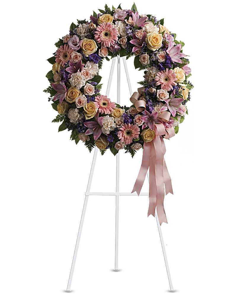 Graceful Wreath from Metropolitan Plant & Flower Exchange, local NJ florist