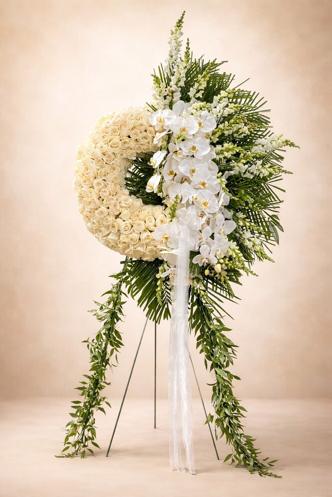 Ivory Crescent from Metropolitan Plant & Flower Exchange, local NJ florist