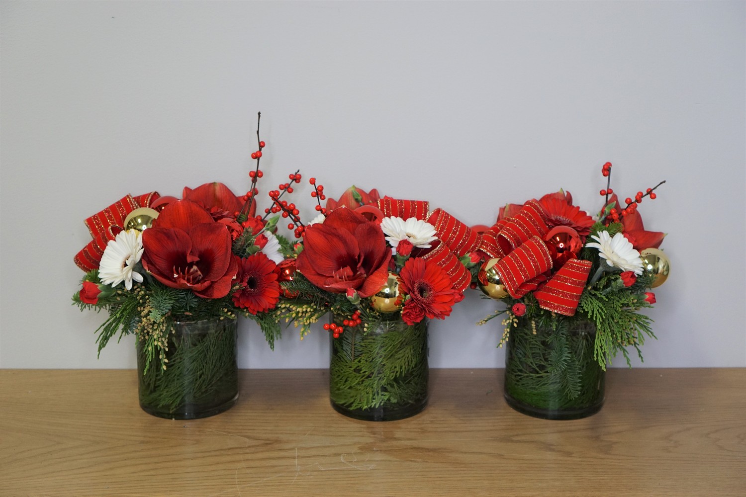 Jingle Bell Trio from Metropolitan Plant & Flower Exchange, local NJ florist