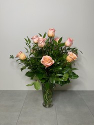 Valentine's Peach Perfection from Metropolitan Plant & Flower Exchange, local NJ florist