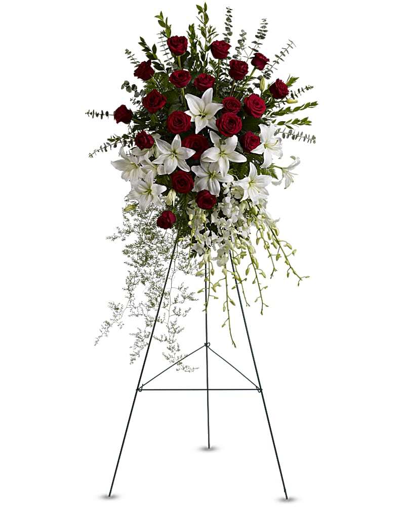 Tribute Spray from Metropolitan Plant & Flower Exchange, local NJ florist