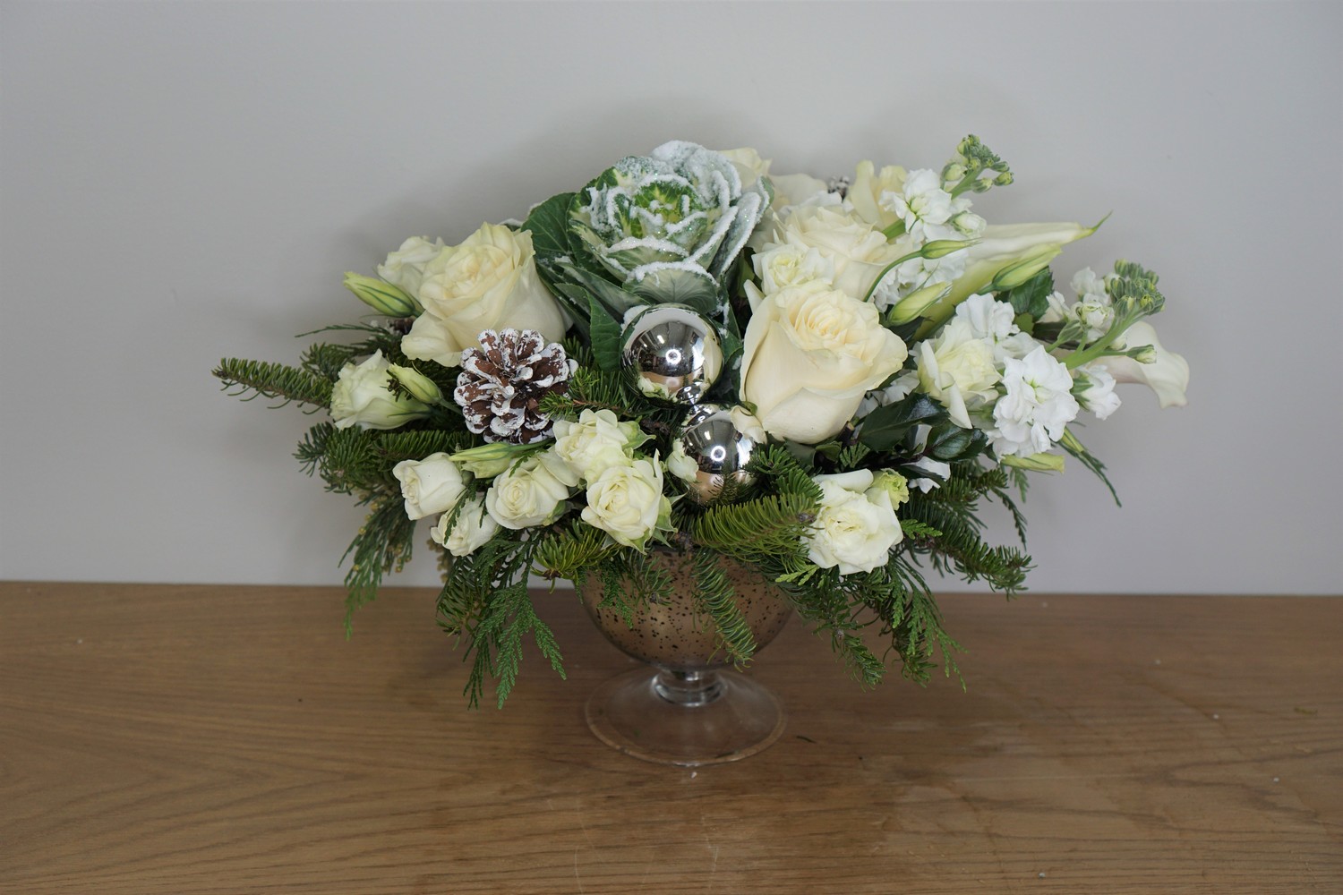 White Christmas from Metropolitan Plant & Flower Exchange, local NJ florist