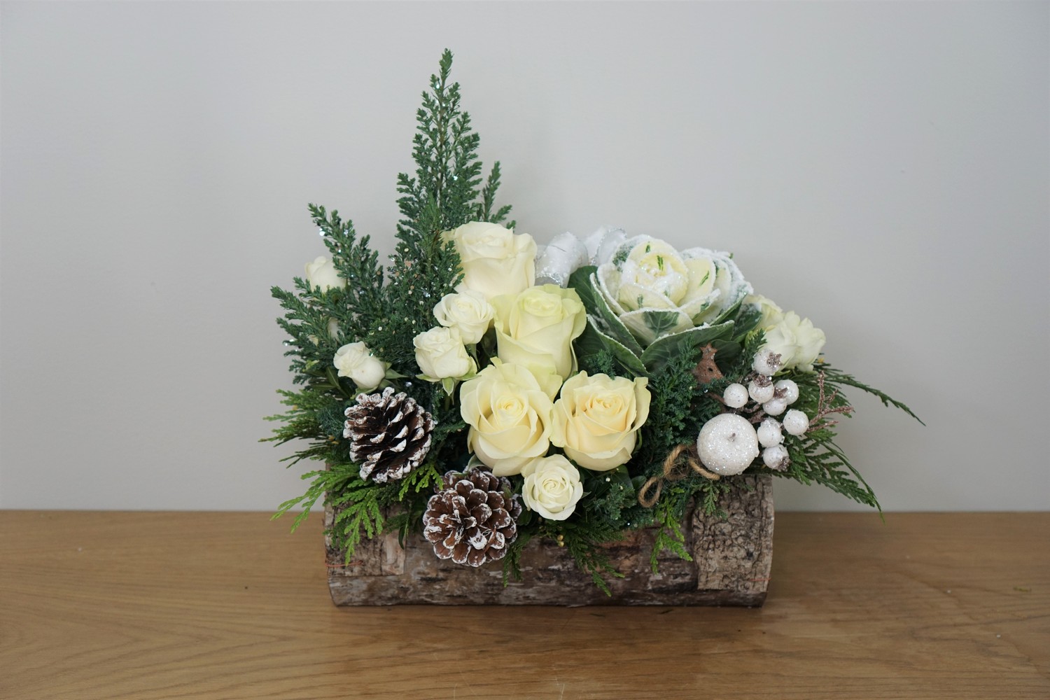 Yule Log from Metropolitan Plant & Flower Exchange, local NJ florist