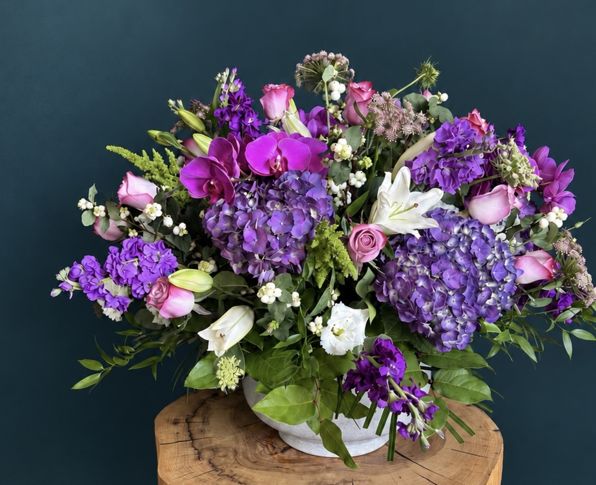 Violet Luxe from Metropolitan Plant & Flower Exchange, local NJ florist